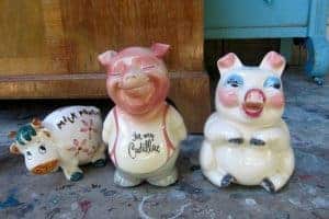 Vintage piggy banks I bought at an auction.