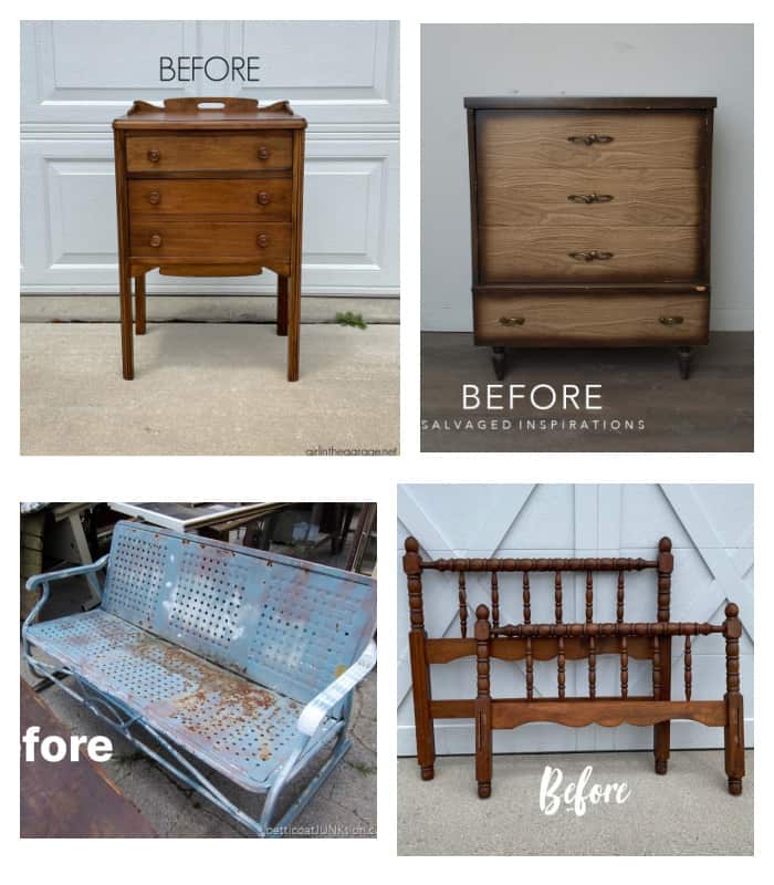 old furniture to paint before makeover photos