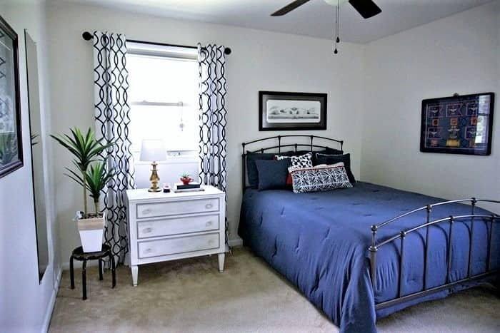 paint a bedroom and redecorate when it is too hot to do anything outdoors