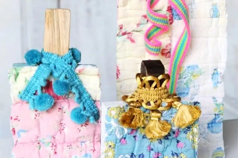Dreamy DIY Pumpkins Created From An Old Quilt And Pom-Pom Fringe