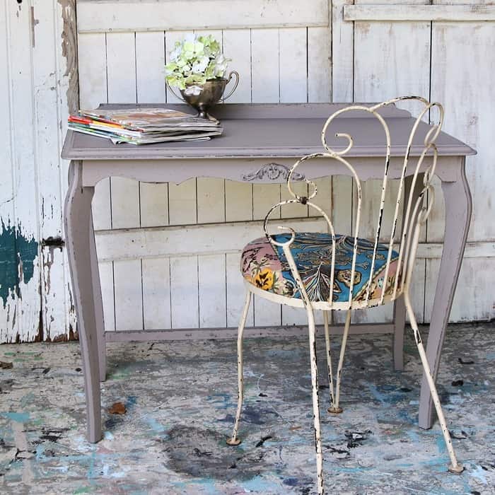 Desk Project Boho Style Chair And Painted Table