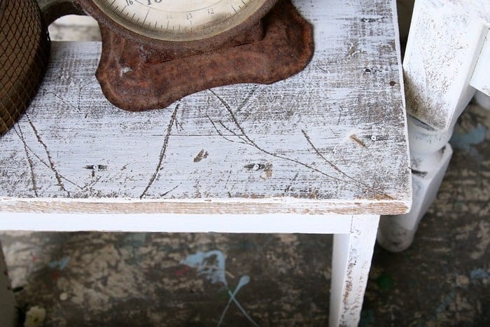 dry brushed wood furniture