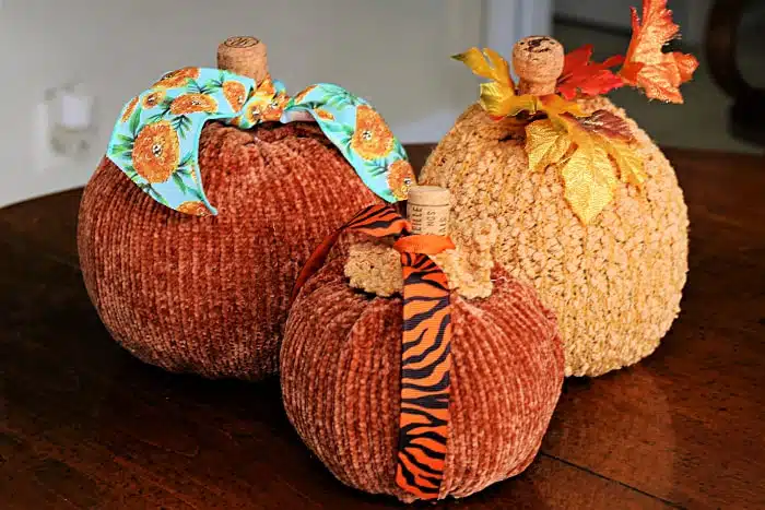 make soft plush pumpkins