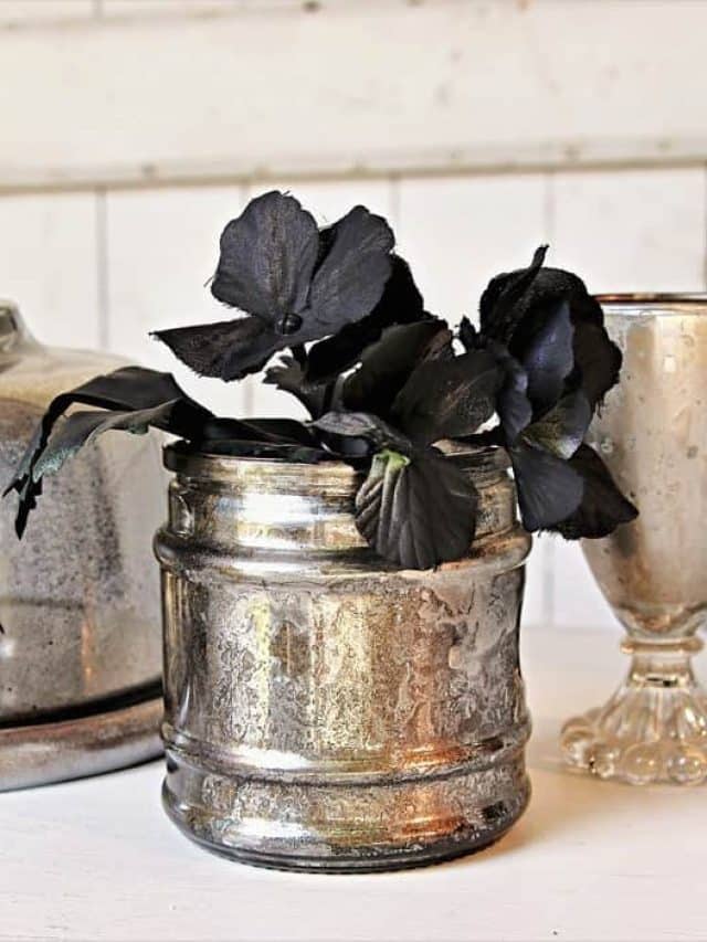 Silver Spray Paints – DIY Apothecary Jar and Painted Screen