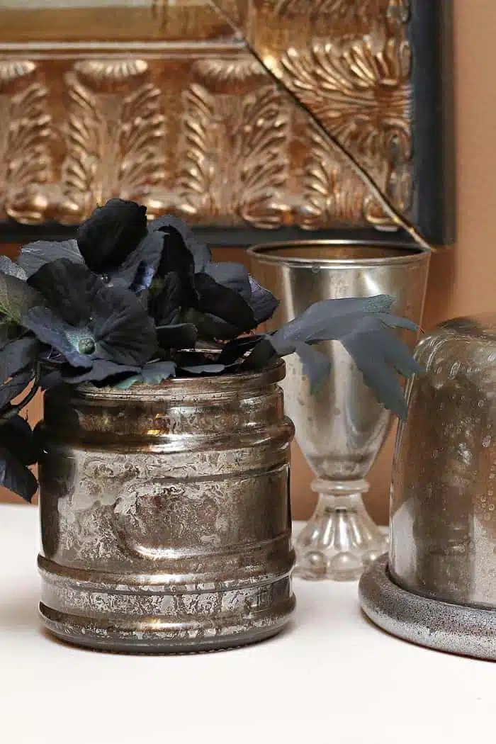 Silver Spray Paints – DIY Apothecary Jar and Painted Screen