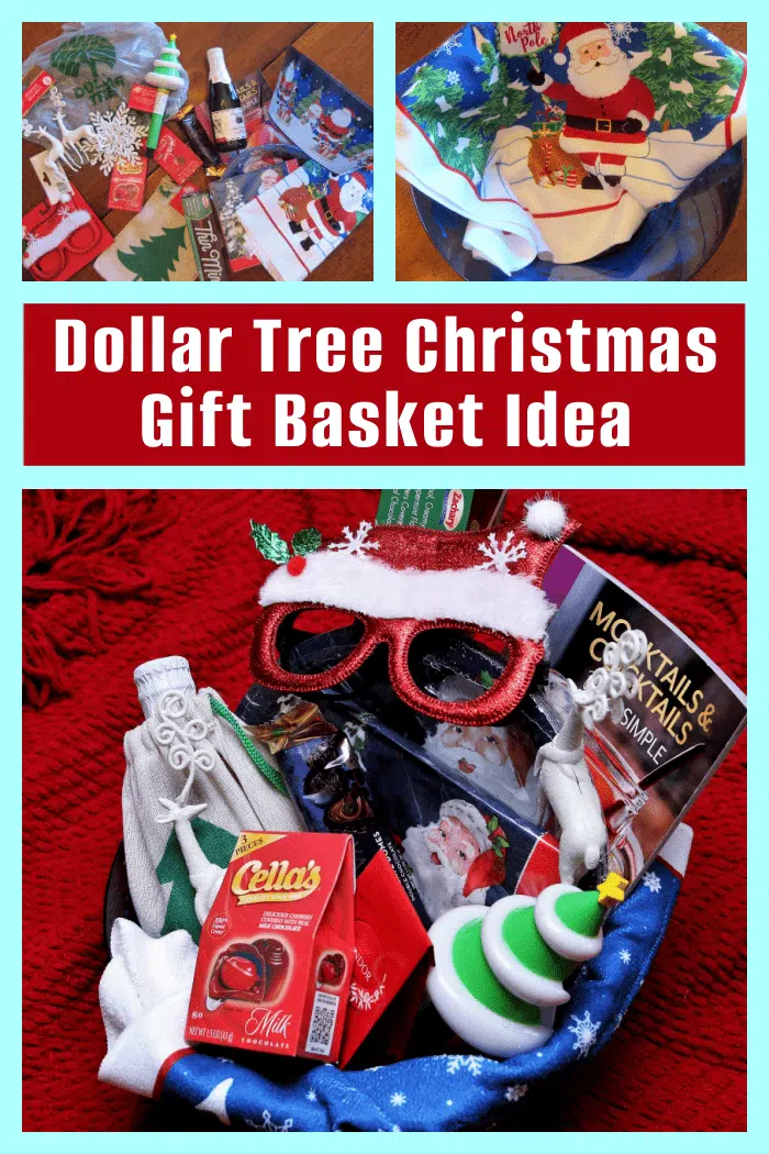 Dollar Tree Christmas Gift Basket Idea for Everyone