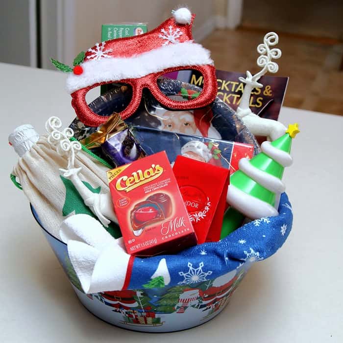 Dollar Tree Christmas Gift Basket Idea For Anyone On Your List