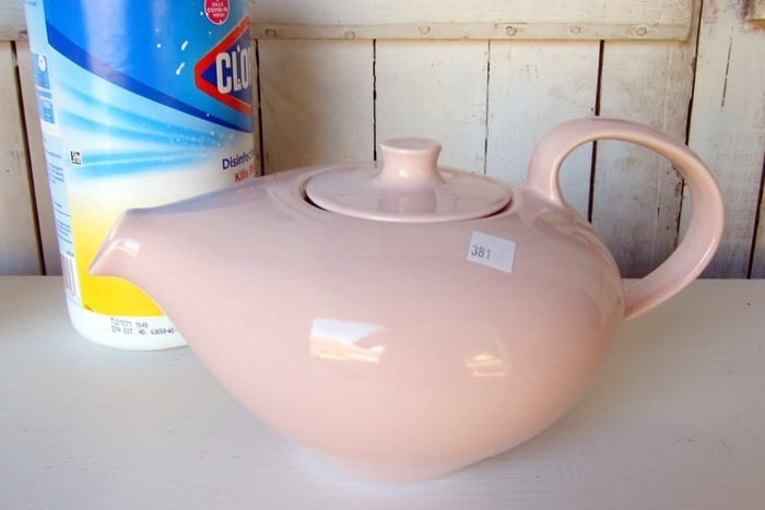Russel Wright Iroquois teapot, auction buys with Petticoat Junktion (3)