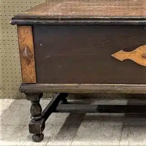 cedar chest on pedestal legs bought at an auction