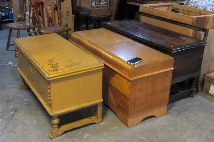 three cedar chest I bought at auction Petticoat Junktion