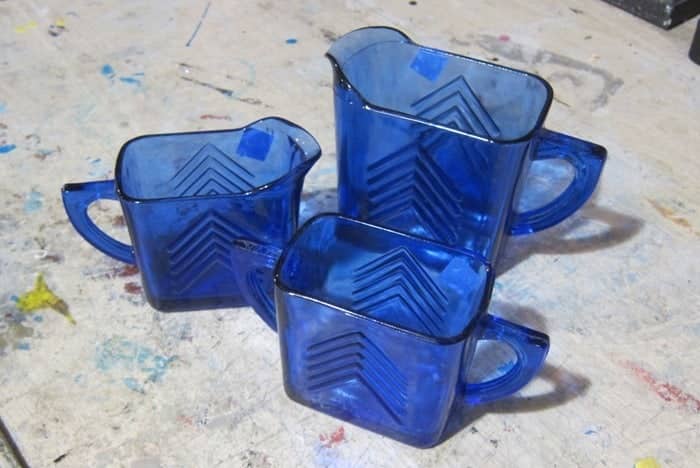 blue glass auction buys