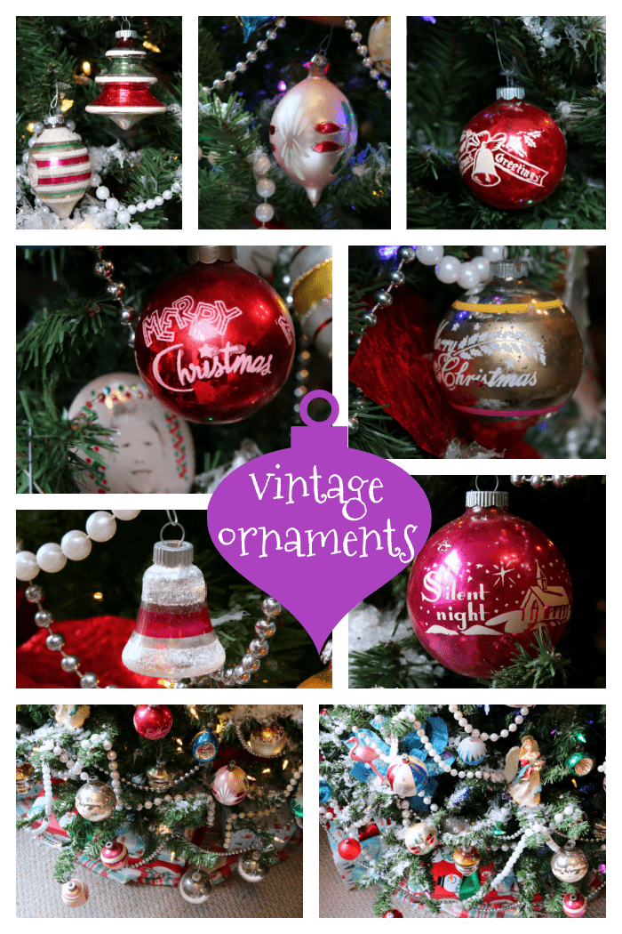 vintage glass Christmas ornaments