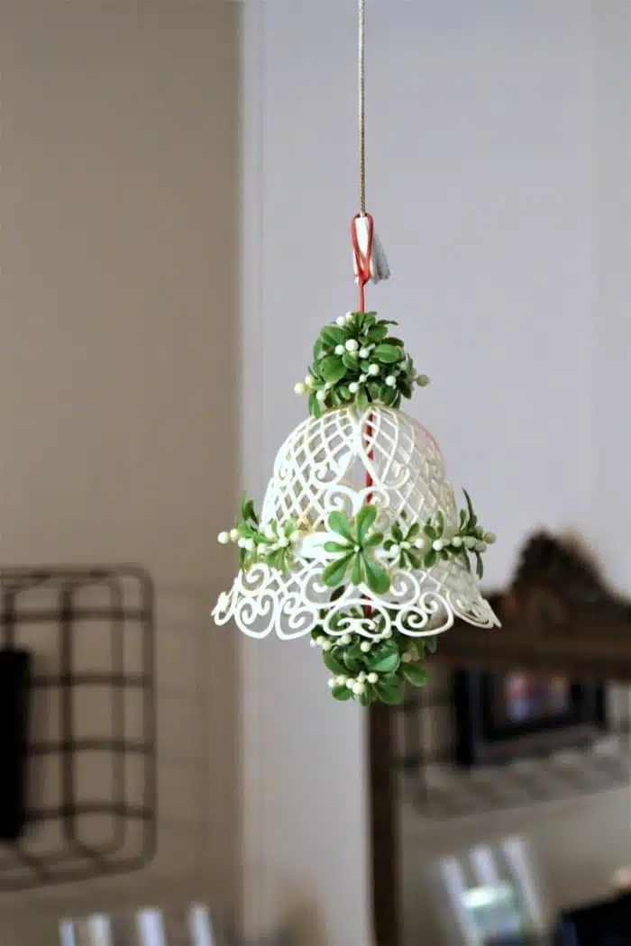 vintage plastic Mistletoe Bell