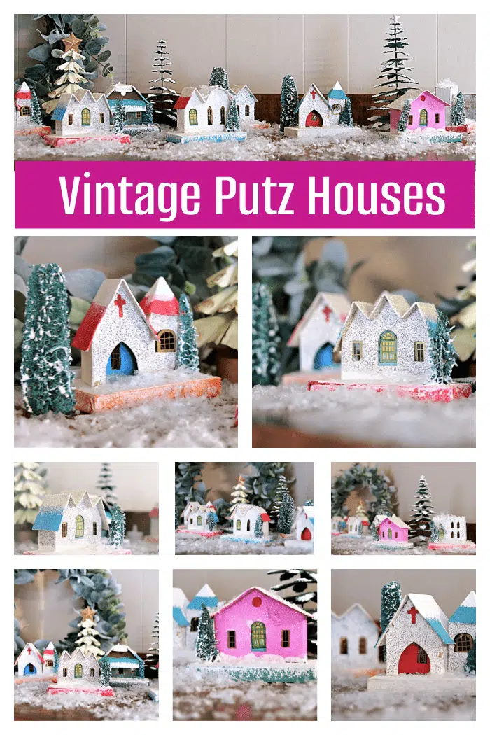 vintage putz houses