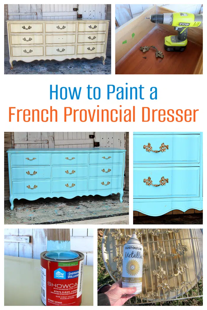 how to paint French Provincial Furniture