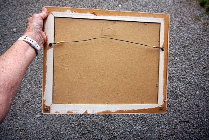 framed fabric placemat