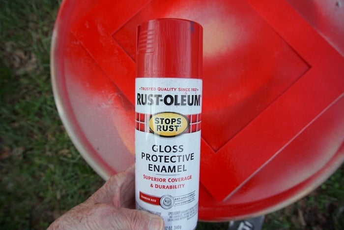 spray paint a photo mat