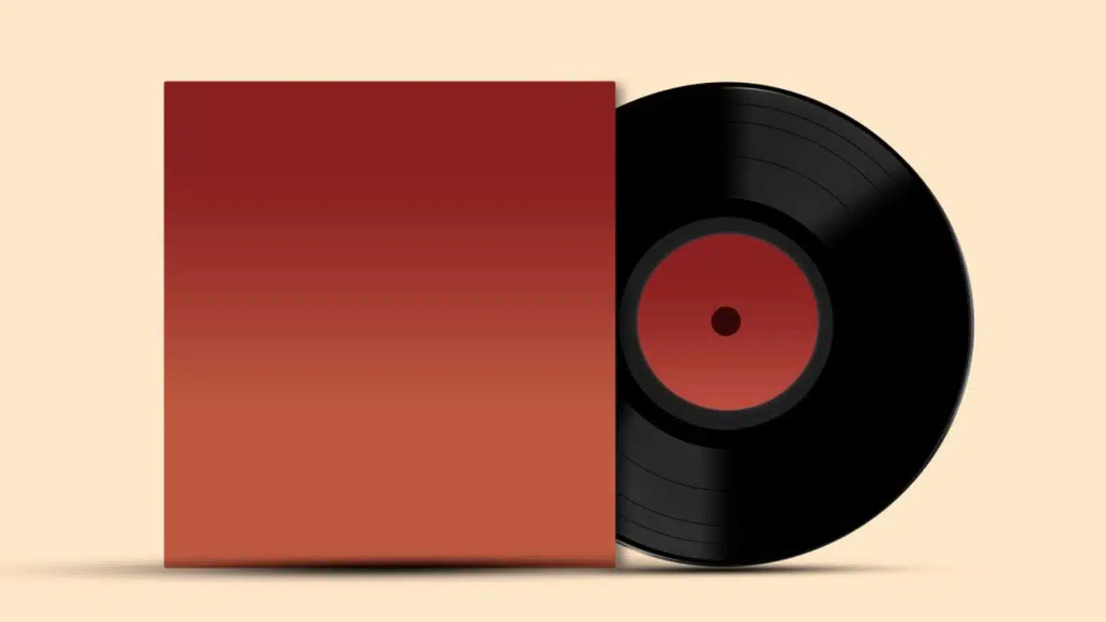red record cover and vinyl record