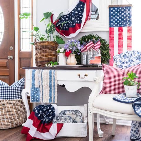 cottage memorial day decor