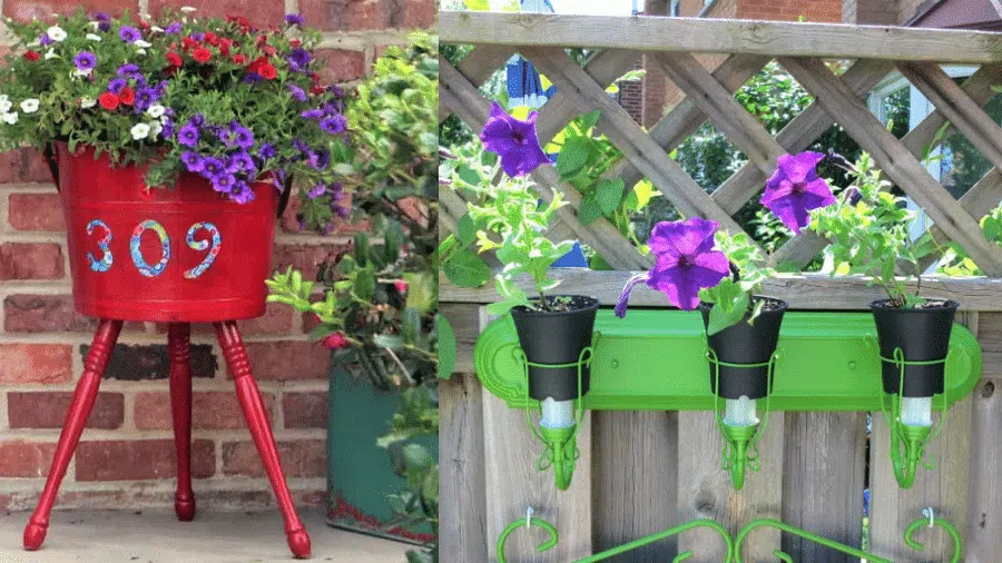 Inexpensive Creative Outdoor Planter Ideas