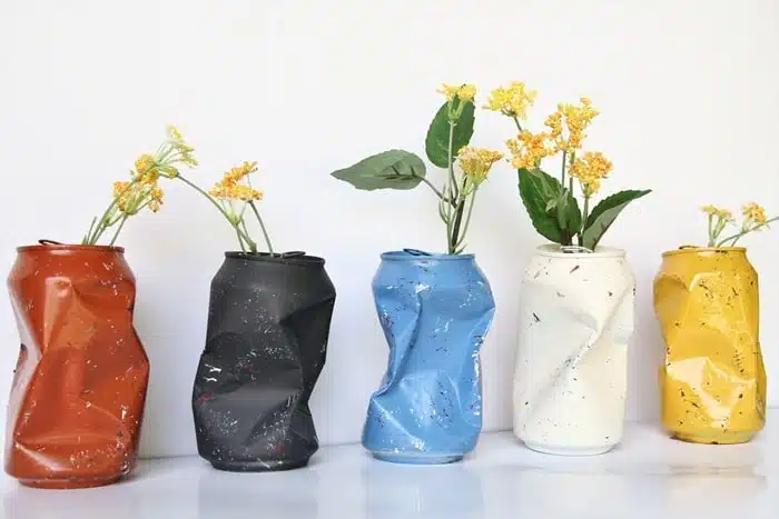 Soda Can Vase or Cup!  Soda can crafts, Aluminum can crafts, Pop