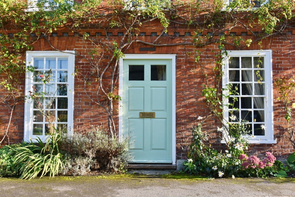 paint your front door to improve curb appeal