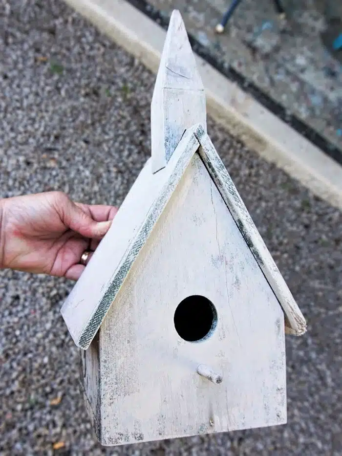 shabby chic white birdhouse (3)