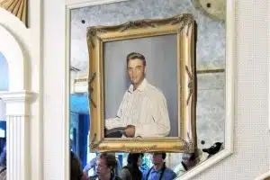 Elvis framed photo at Graceland Mansion Tour in Memphis