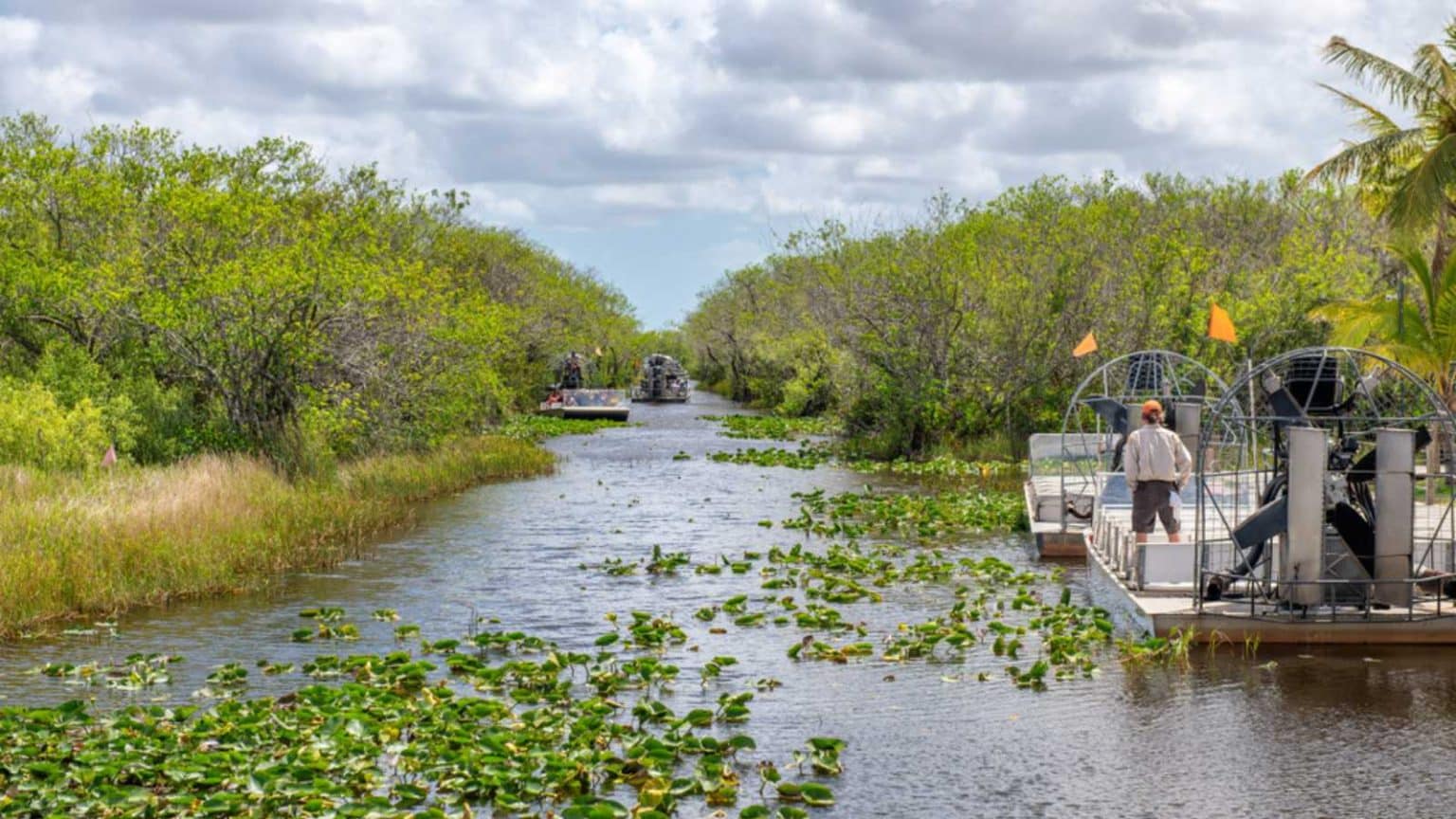 Cloudscape landscape in Everglades National Park in July