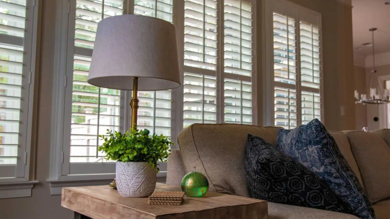 Shutters and upholstered furniture