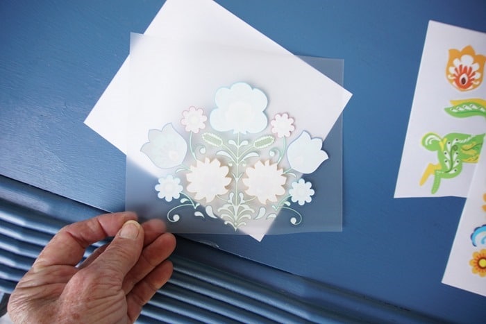 back side of rub on transfer