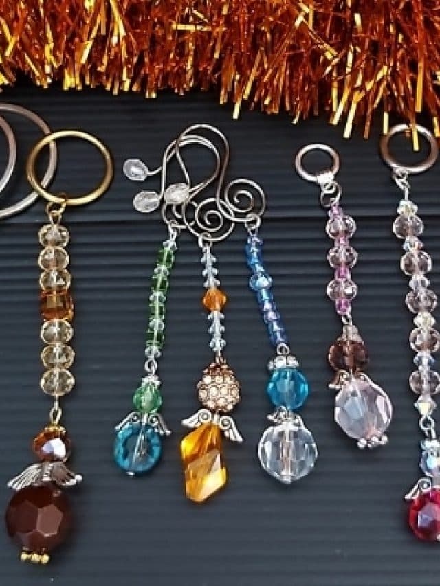 diy angel key rings