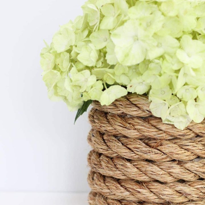 sisal rope vase diy