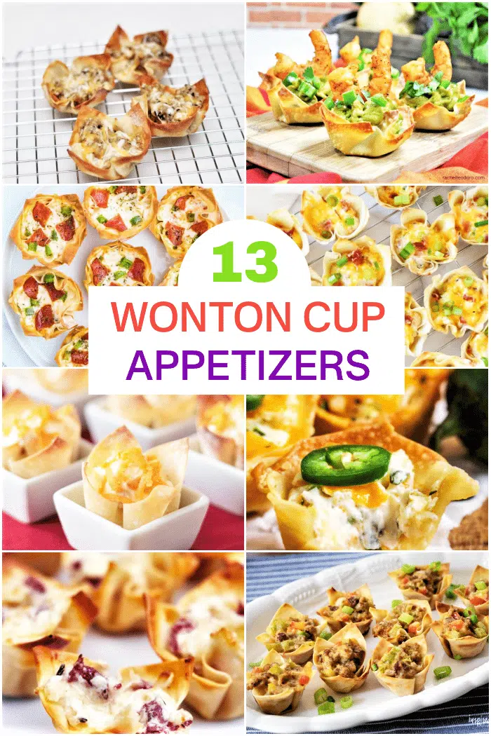 13 Wonton Cup Appetizers | Shrimp, Sausage, Chicken, And More