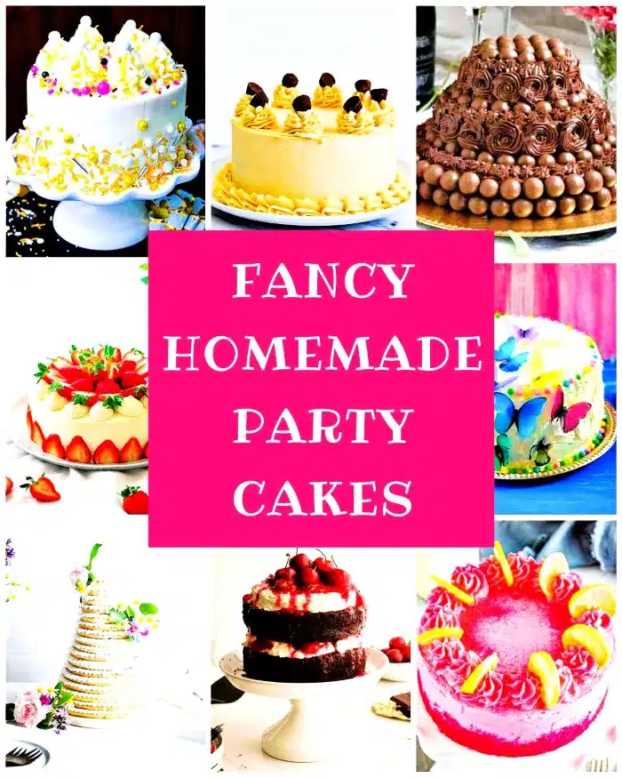 fancy homemade party cakes