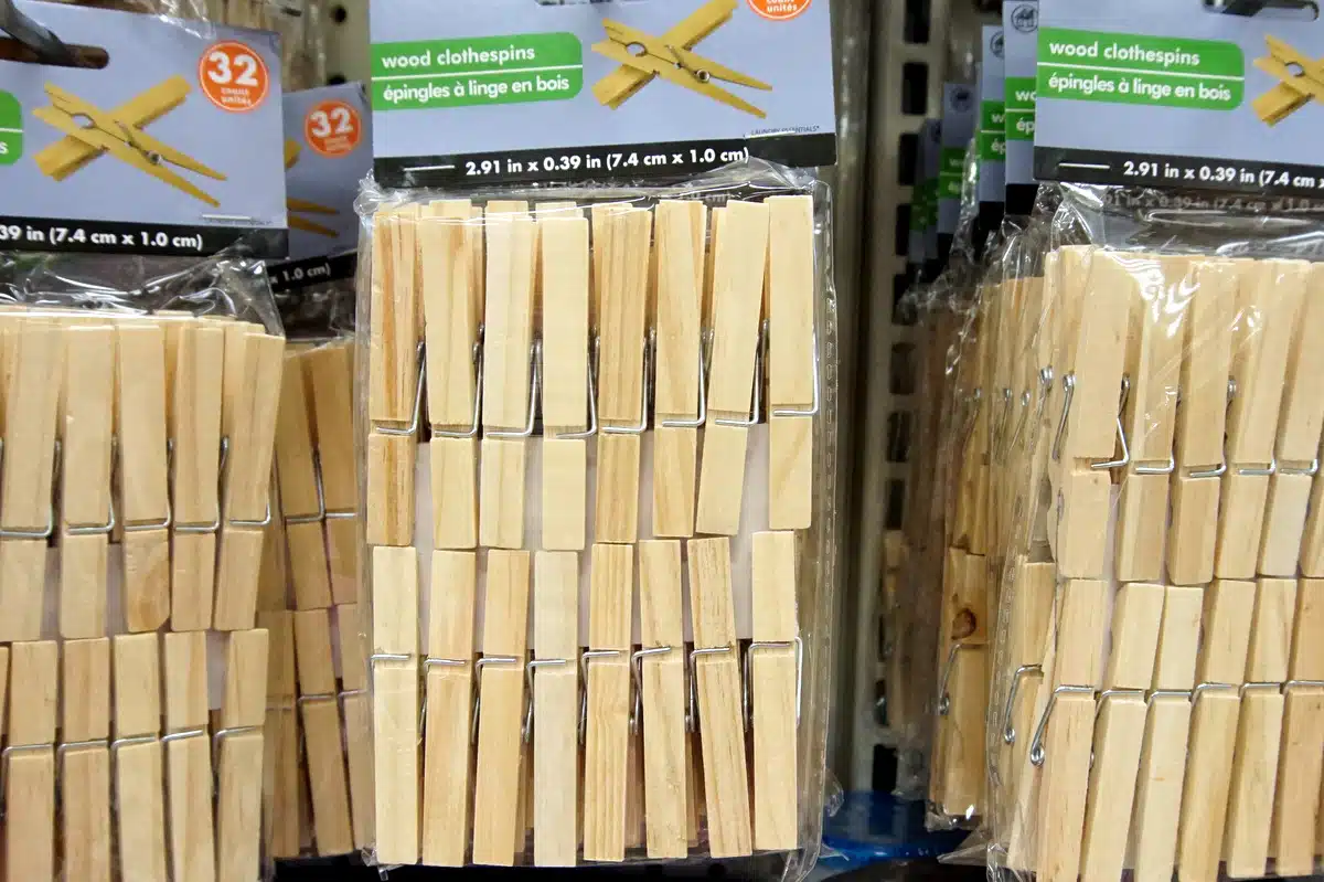 Dollar Tree items wood clothes pins