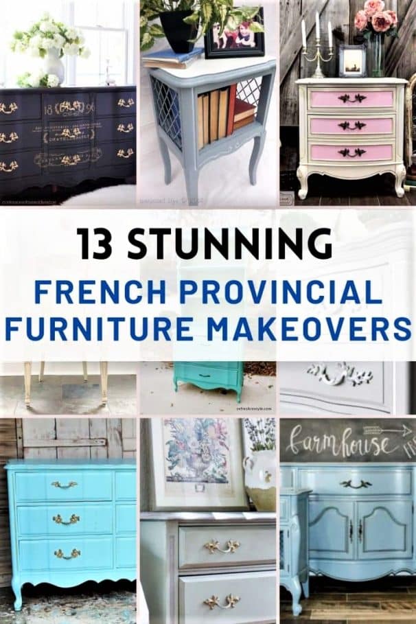 13 Fearless French Provincial Furniture Makeovers   French Provincial Furniture Makeovers 1 606x909 