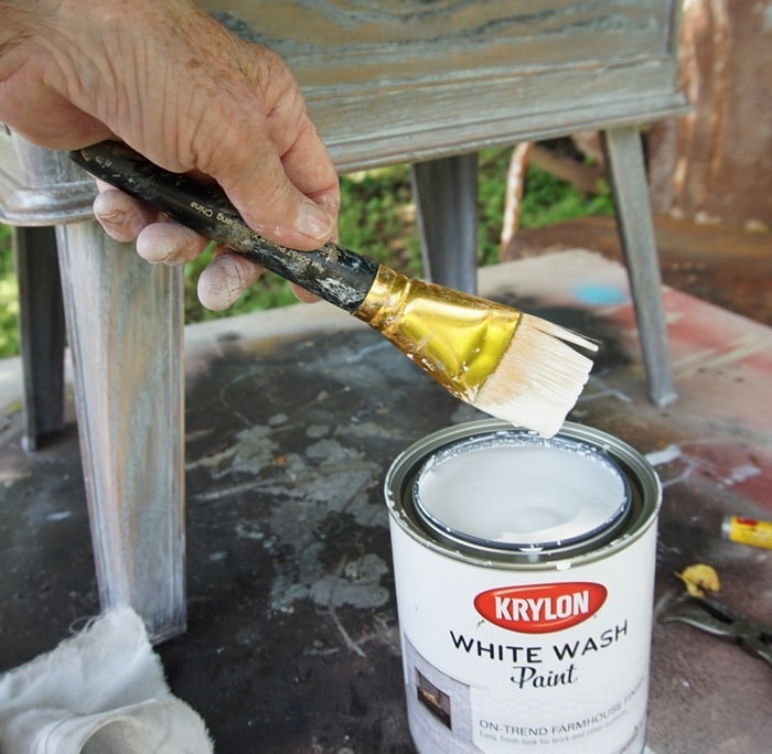KRYLON white wash paint finish