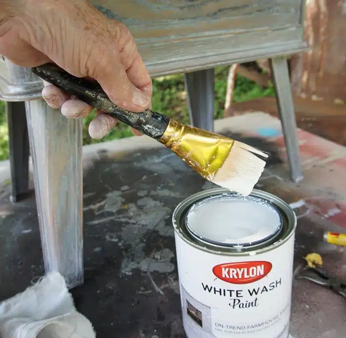 KRYLON white wash paint finish