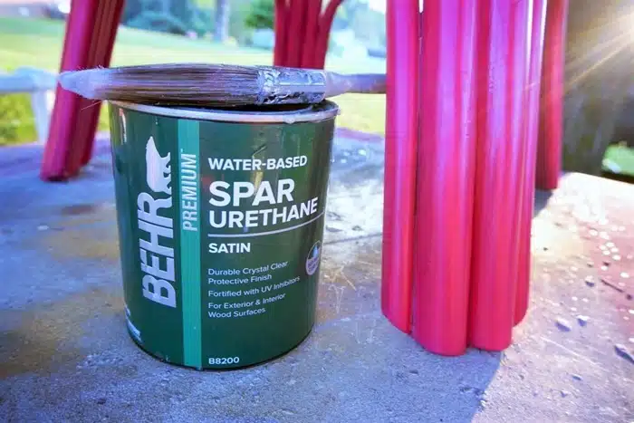Spar Urethane for sealing outdoor furniture