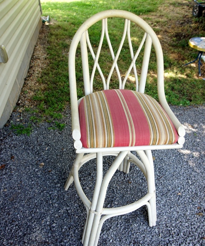 bamboo bar stool to paint