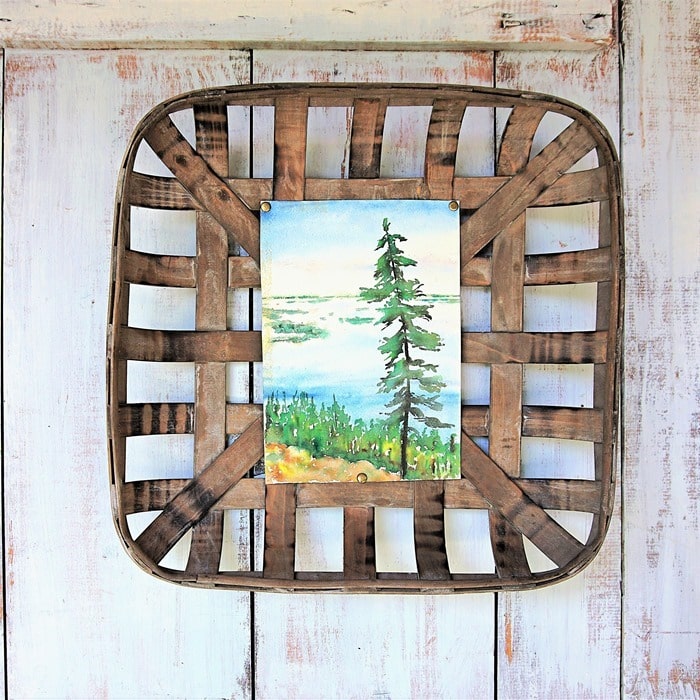 decorative tobacco basket makeover farmhouse style (2)