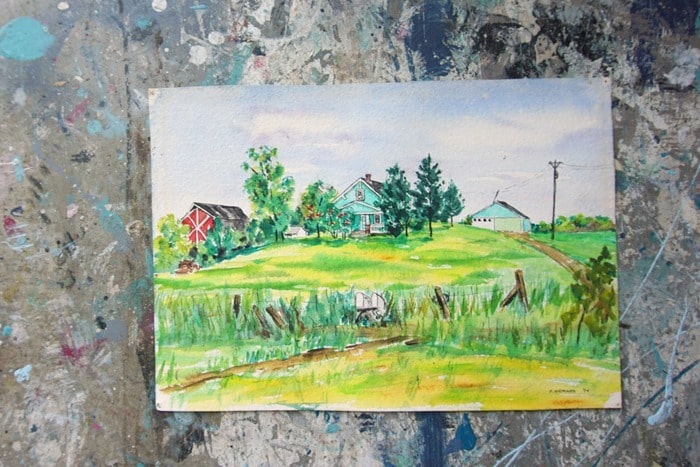 painting from the thrift store