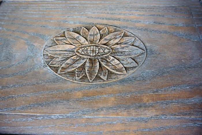 whitewash furniture for a wood look