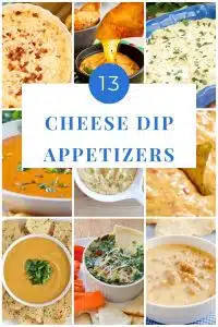 Cheese Dip Appetizers collage with text