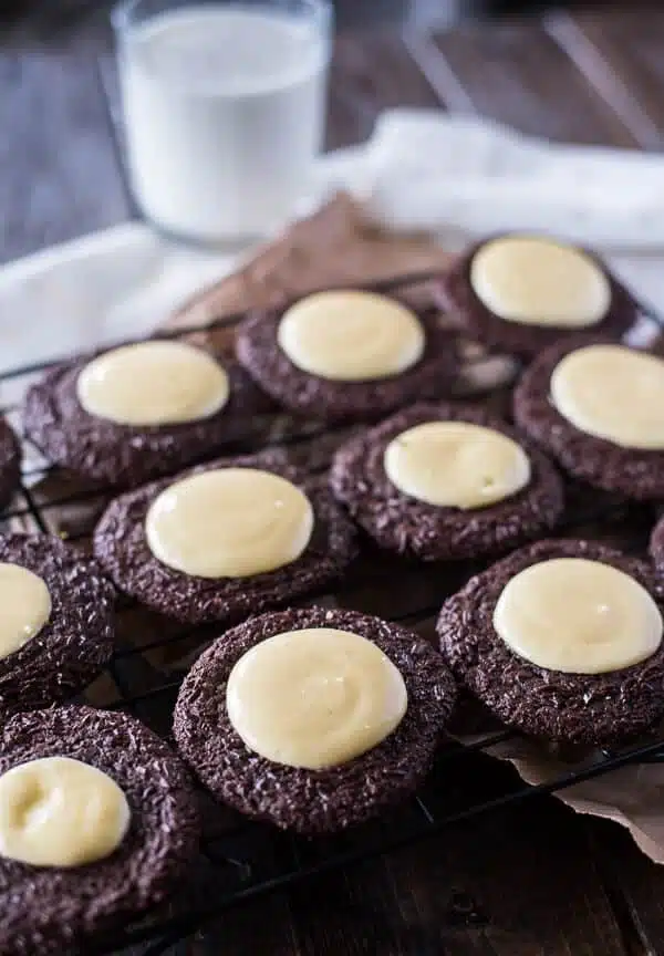 chocolate cheesecake cookies