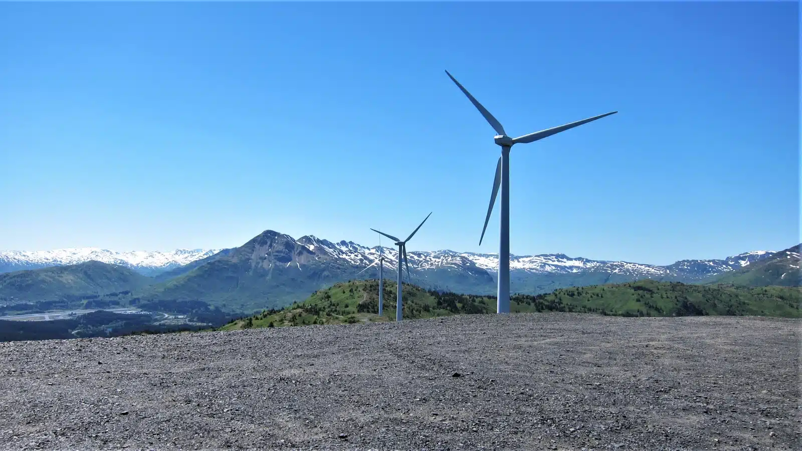 Wind Turbines Kodiak Island Alaska