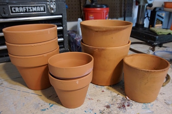 terra cotta and clay pots for projects