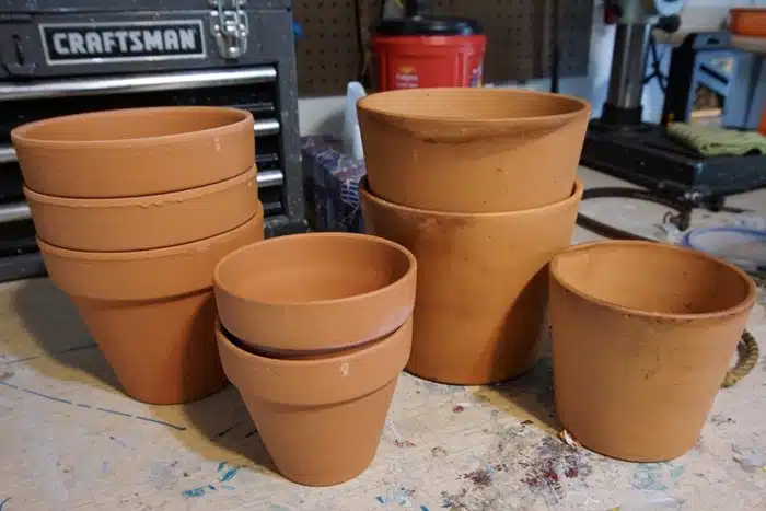terra cotta and clay pots for projects