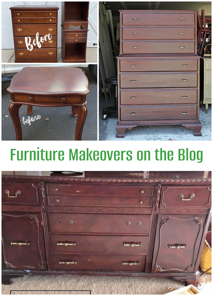 Painted furniture makeovers on the blog